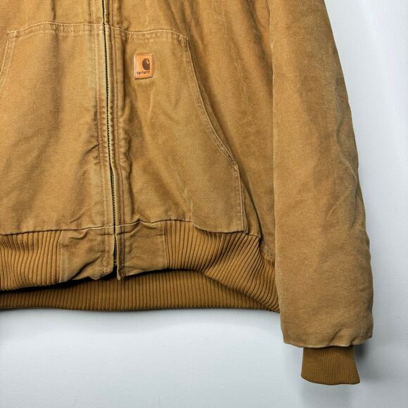 Carhartt Canvas Jacket Zip Hooded Lined Embroidered Alabama Football Size 2XL - Picture 4 of 8